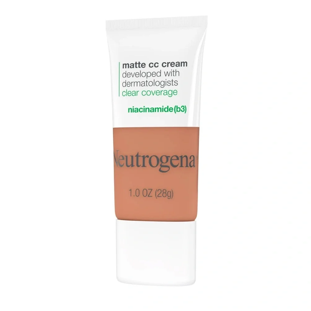 Neutrogena Clear Coverage Flawless Matte CC Cream- Ginger, NEW